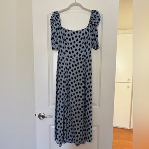 & Other Stories Blue Polka Dot Dress
